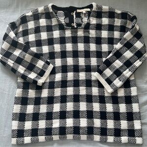 Maje Black and White Knit sweater